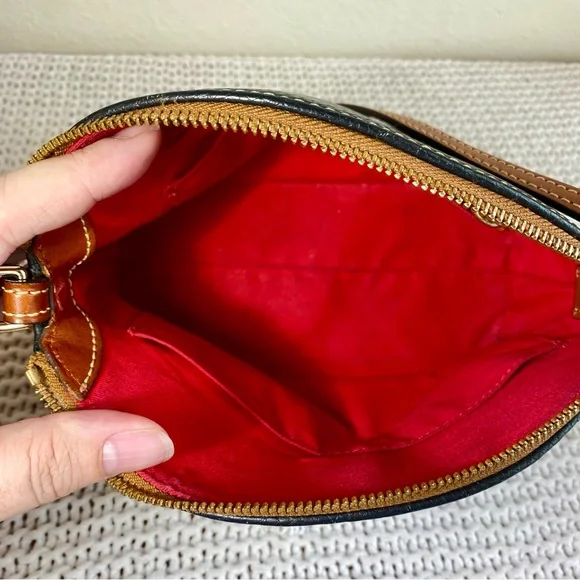 Dooney and Bourke Ruby Dome Black Leather Small Crossbody Bag - Picture 10 of 14